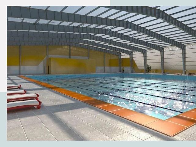 Строительство крытых бассейнов в Мысках