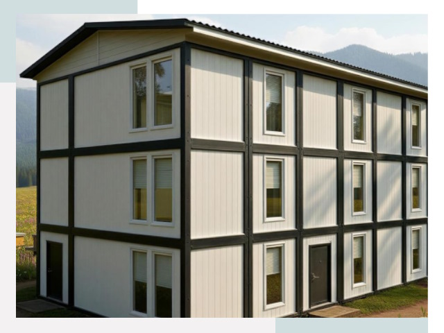 Модульные общежития в Мысках