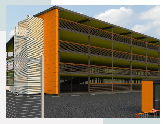 Многоуровневые паркинги в Мысках