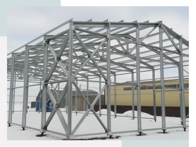 Каркасные ангары в Мысках