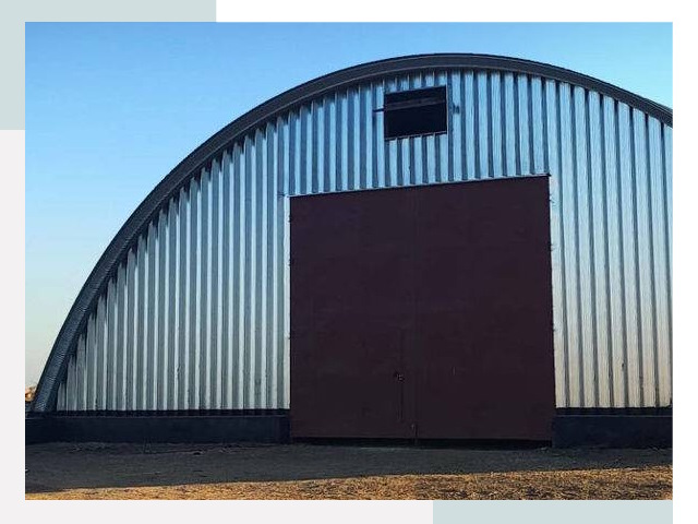 Бескаркасные ангары в Мысках