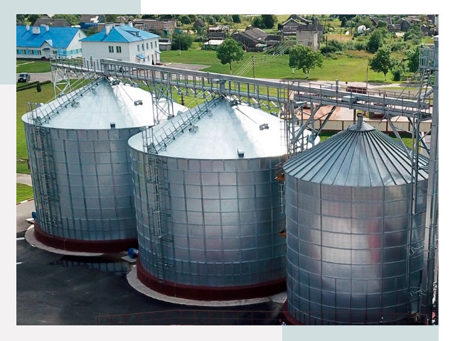 Металлические силосы в Мысках