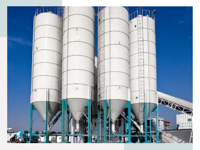 Строительство цементных силосов в Мысках