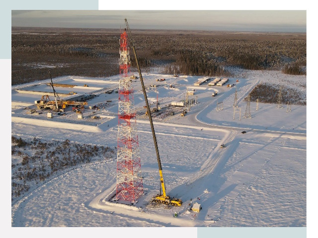 Мачты связи в Мысках