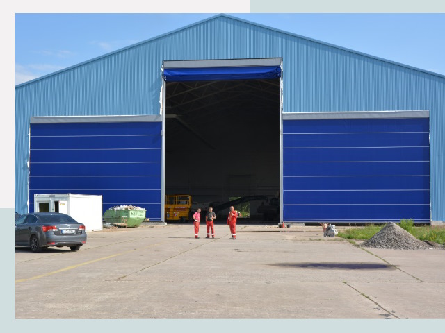 Ангарные ворота в Мыски от СтальСтрой-Мси по цене 609 руб.