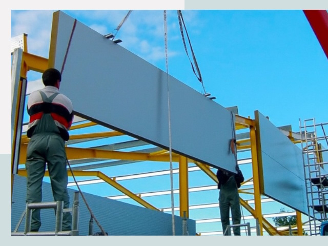 Монтаж сэндвич-панелей в Мысках от 609 руб.