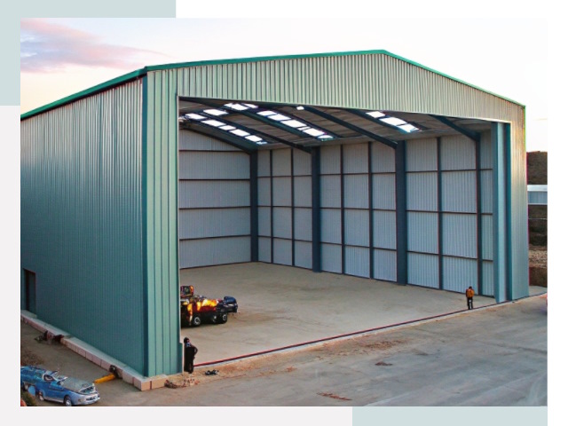 Строительство ангаров в Мысках